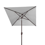 Safavieh Zimmerman 7.5 Ft Square Market Umbrella White Aluminum PAT8401F