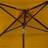 Safavieh Venice 7.5 Ft Square Crank Umbrella Yellow Aluminum PAT8410D