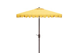 Safavieh Venice 7.5 Ft Square Crank Umbrella Yellow Aluminum PAT8410D