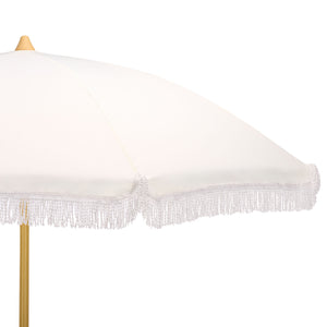 Valencia 6.5 Ft Beach Umbrella — Portable Uv Protection Canopy With Durable Metal Frame For Outdoors