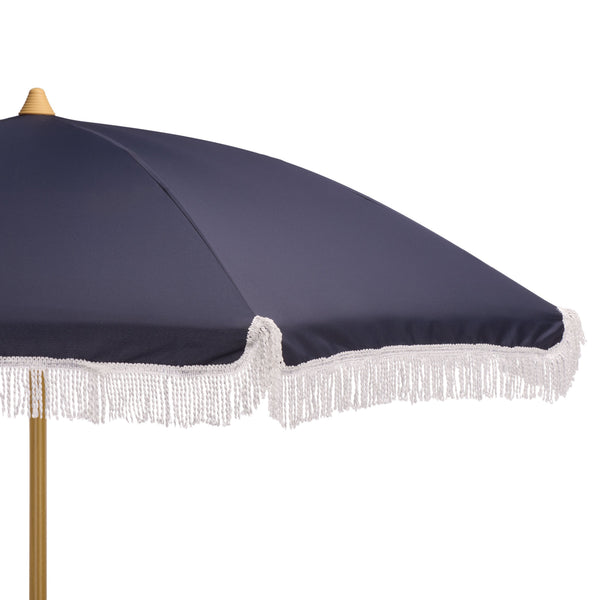 Valencia 6.5 Ft Beach Umbrella — Portable Uv Protection Canopy With Durable Metal Frame For Outdoors