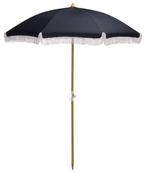 Valencia 6.5 Ft Beach Umbrella — Portable Uv Protection Canopy With Durable Metal Frame For Outdoors