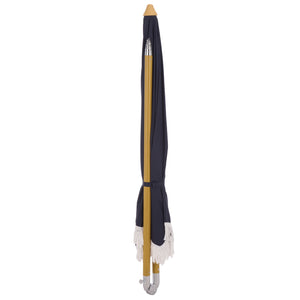 Valencia 6.5 Ft Beach Umbrella — Portable Uv Protection Canopy With Durable Metal Frame For Outdoors