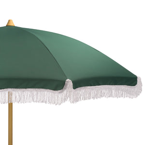 Valencia 6.5 Ft Beach Umbrella — Portable Uv Protection Canopy With Durable Metal Frame For Outdoors