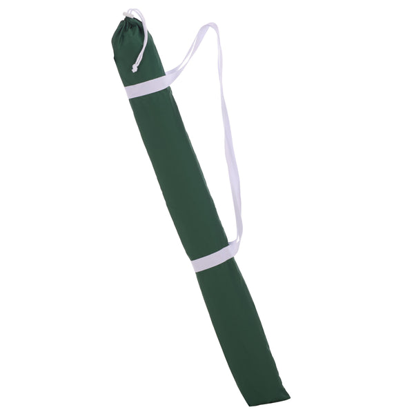Valencia 6.5 Ft Beach Umbrella — Portable Uv Protection Canopy With Durable Metal Frame For Outdoors