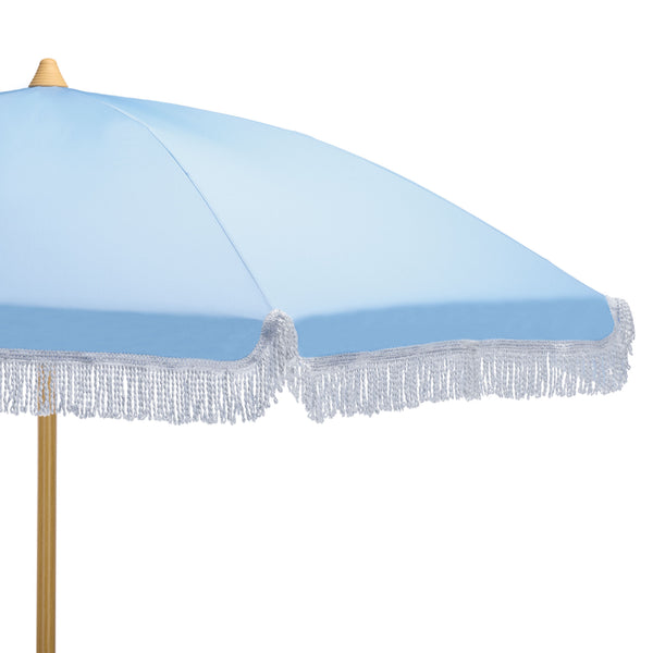 Valencia 6.5 Ft Beach Umbrella — Portable Uv Protection Canopy With Durable Metal Frame For Outdoors