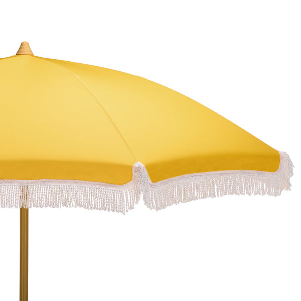 Valencia 6.5 Ft Beach Umbrella — Portable Uv Protection Canopy With Durable Metal Frame For Outdoors