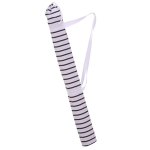 Bella 6.5 Ft Beach Umbrella With Durable Metal Frame, Classic Striped Canopy, Lightweight Portable Shade