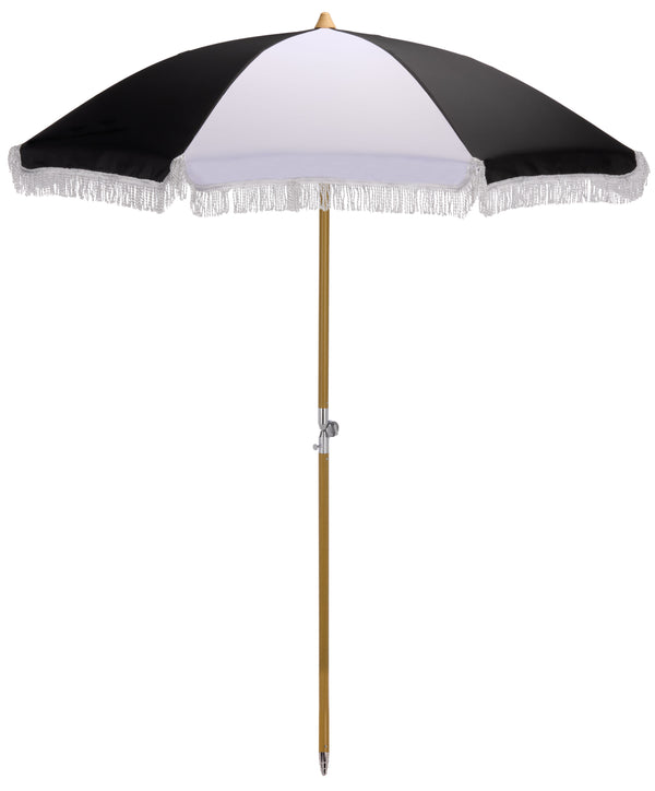 Gallo 6.5 Ft Beach Umbrella With Durable Metal Frame, Weather-Resistant Canopy, Easy Portability And Chic Shade