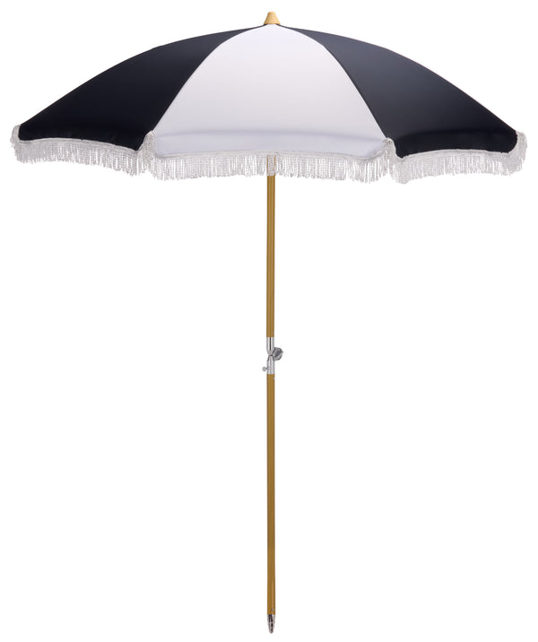 Gallo 6.5 Ft Beach Umbrella With Durable Metal Frame, Weather-Resistant Canopy, Easy Portability And Chic Shade