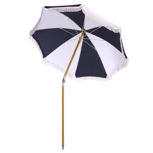 Gallo 6.5 Ft Beach Umbrella With Durable Metal Frame, Weather-Resistant Canopy, Easy Portability And Chic Shade