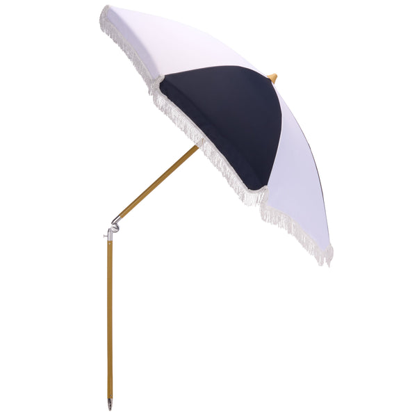 Gallo 6.5 Ft Beach Umbrella With Durable Metal Frame, Weather-Resistant Canopy, Easy Portability And Chic Shade