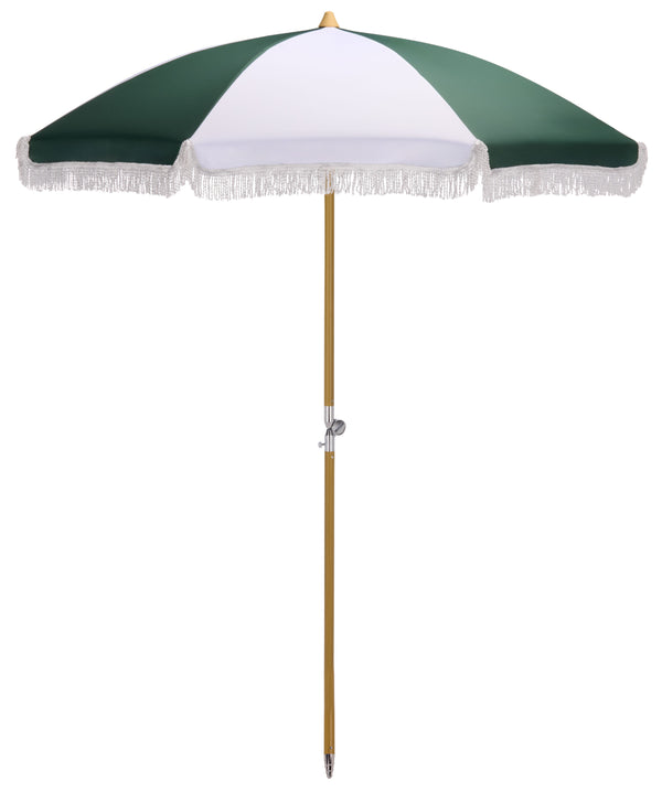 Gallo 6.5 Ft Beach Umbrella With Durable Metal Frame, Weather-Resistant Canopy, Easy Portability And Chic Shade
