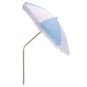 Gallo 6.5 Ft Beach Umbrella With Durable Metal Frame, Weather-Resistant Canopy, Easy Portability And Chic Shade