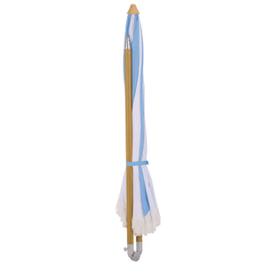 Gallo 6.5 Ft Beach Umbrella With Durable Metal Frame, Weather-Resistant Canopy, Easy Portability And Chic Shade