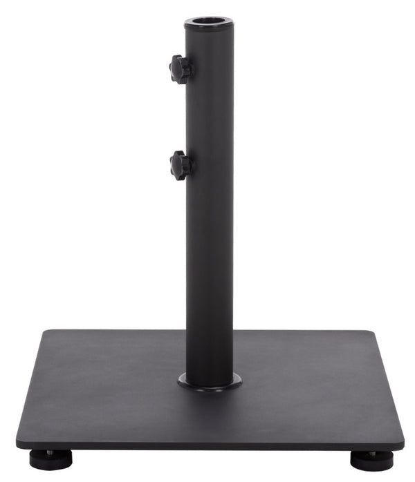 Safavieh Valance Square Metal Table Base Powder Coated Matte Finish Architectural Low Profile Black PAT8990A