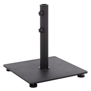 Safavieh Valance Square Metal Table Base Powder Coated Matte Finish Architectural Low Profile Black PAT8990A