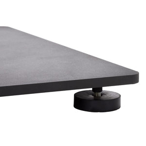 Safavieh Valance Square Metal Table Base Powder Coated Matte Finish Architectural Low Profile Black PAT8990A