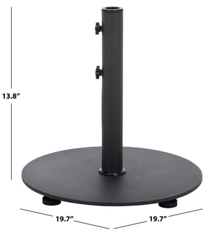 Safavieh Valance Matte Powder-Coated Metal Pedestal Base for Coffee or Accent Table Builds Black PAT8991A