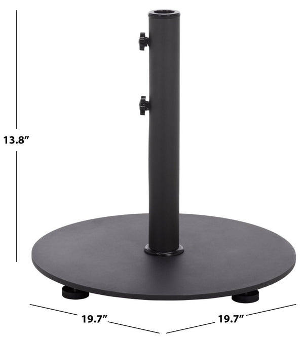 Safavieh Valance Matte Powder-Coated Metal Pedestal Base for Coffee or Accent Table Builds Black PAT8991A