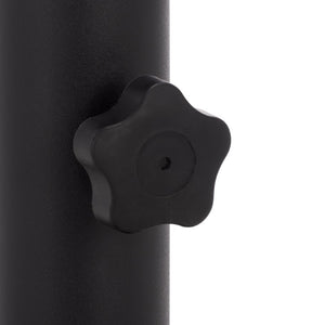 Safavieh Valance Round Concrete Umbrella Base Matte Industrial Outdoor Patio Stand Black PAT8993A