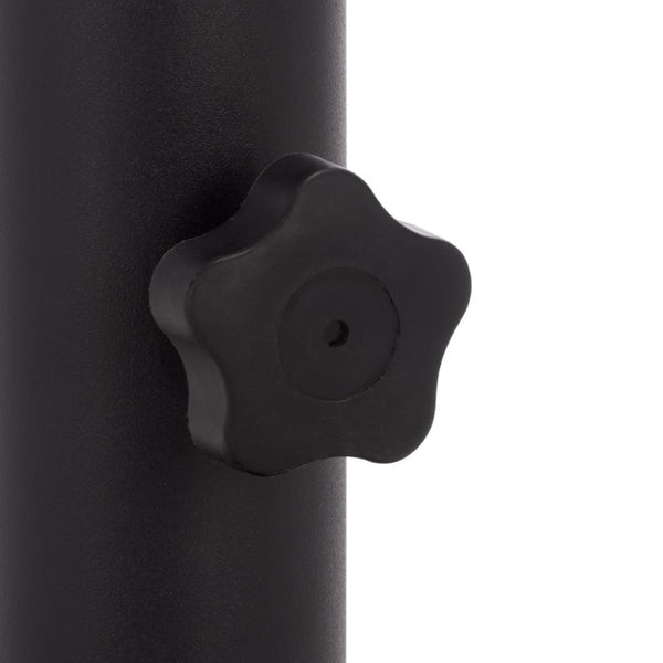 Safavieh Valance Round Concrete Umbrella Base Matte Industrial Outdoor Patio Stand Black PAT8993A
