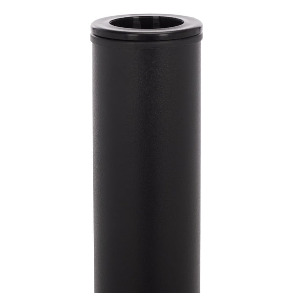 Safavieh Valance Round Concrete Umbrella Base Matte Industrial Outdoor Patio Stand Black PAT8993A
