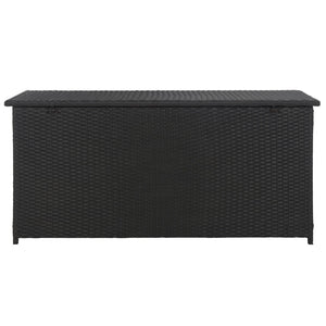 Safavieh COSIMA Outdoor Cushion Box – Sleek Black Storage Chest for Cushions & Poolside Linens, Durable Design PAT9002A
