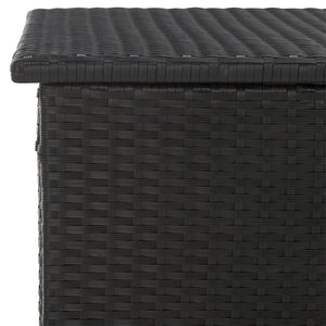 Safavieh COSIMA Outdoor Cushion Box – Sleek Black Storage Chest for Cushions & Poolside Linens, Durable Design PAT9002A