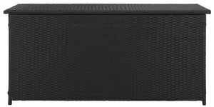 Safavieh COSIMA Outdoor Cushion Box – Sleek Black Storage Chest for Cushions & Poolside Linens, Durable Design PAT9002A