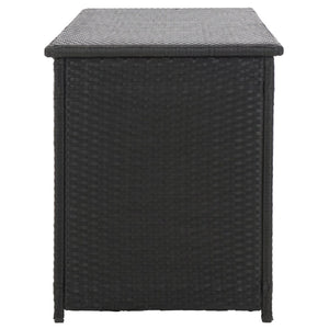 Safavieh COSIMA Outdoor Cushion Box – Sleek Black Storage Chest for Cushions & Poolside Linens, Durable Design PAT9002A