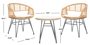 Safavieh Ferla 3 Piece Lounger Set PAT9014A