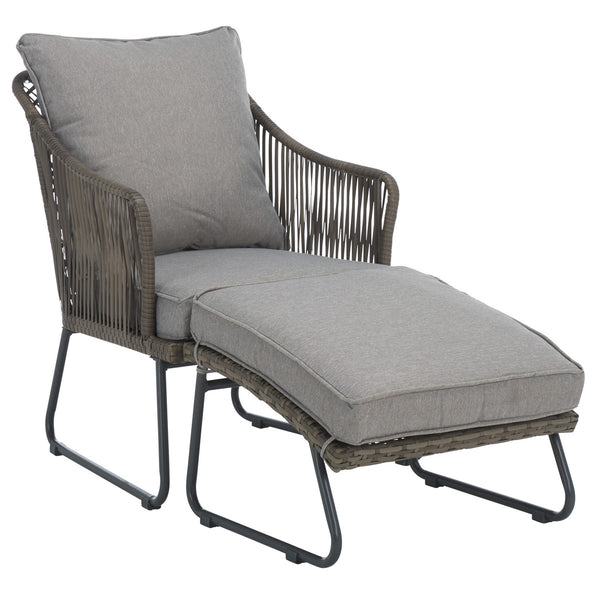 Safavieh Lonra 7 Pc Lounger Set Grey/Grey PAT9019B-2BX