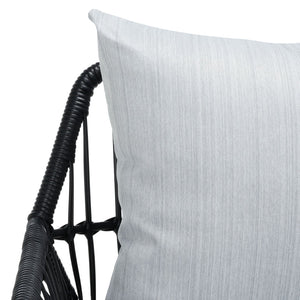 Safavieh LONDYN 3-Piece Lounge Set for Relaxed Outdoor Living with Sculptural Armchairs and Accent Table Black / Grey PAT9031A
