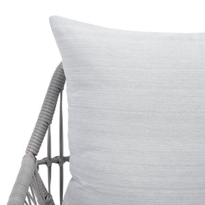 Safavieh LONDYN 3-Piece Lounge Set for Relaxed Outdoor Living with Sculptural Armchairs and Accent Table Grey PAT9031B