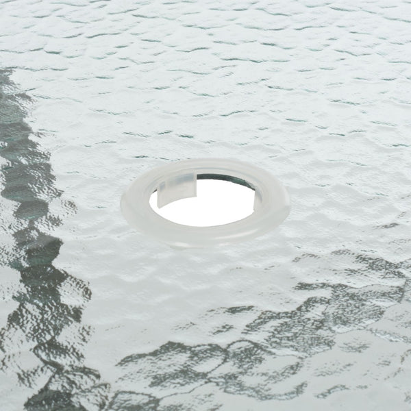 Safavieh LAURENTI Dining Set with Umbrella - Stylish Grey Outdoor Furniture for Relaxed Al Fresco Dining PAT9037A