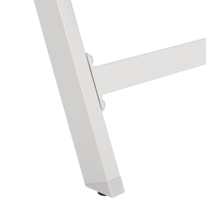 Safavieh FIONNE Sunlounger - Modern Minimalist Outdoor Lounger with Durable Design for Ultimate Relaxation White / Beige PAT9038A