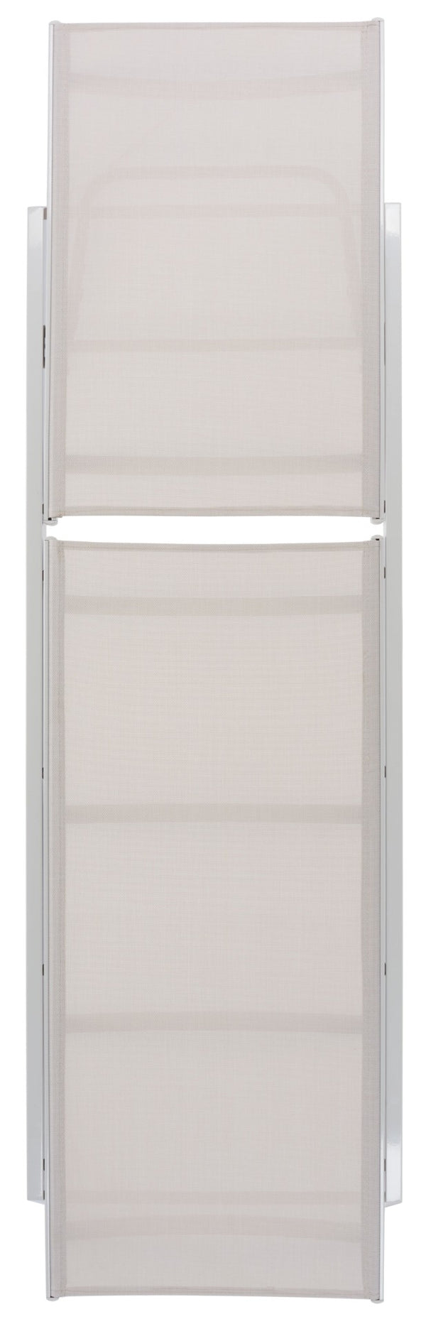 Safavieh FIONNE Sunlounger - Modern Minimalist Outdoor Lounger with Durable Design for Ultimate Relaxation White / Beige PAT9038A