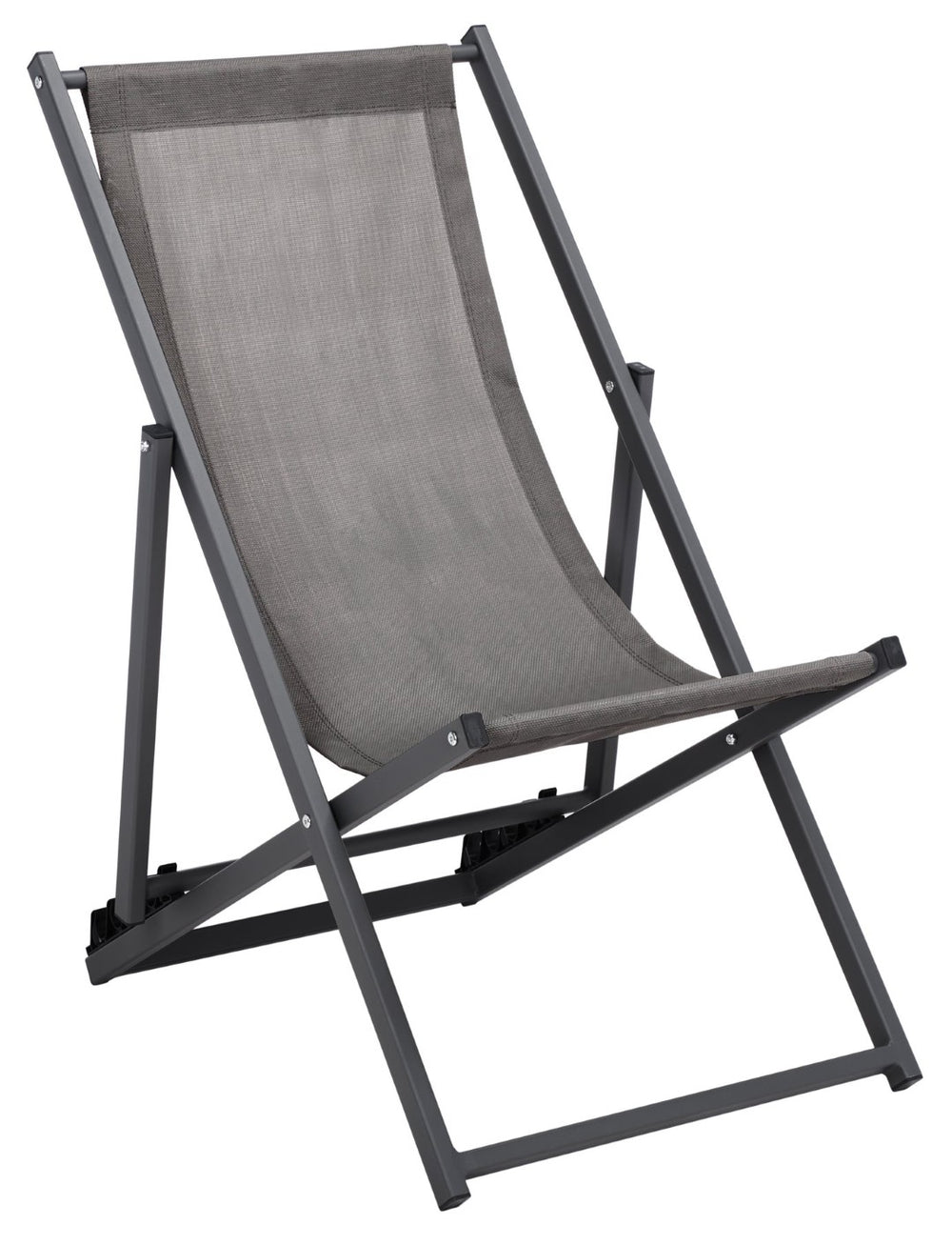 Safavieh BRESLIN Sling Chairs Set of Two – Adjustable, Weather-Resistant Design for Stylish Outdoor Comfort Grey / Grey PAT9040B-SET2