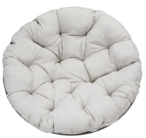 Safavieh KIRAYA Papasan Chair - Cozy Grey Fabric Cushion with Stylish Brown Metal Frame for Outdoor Relaxation PAT9041A