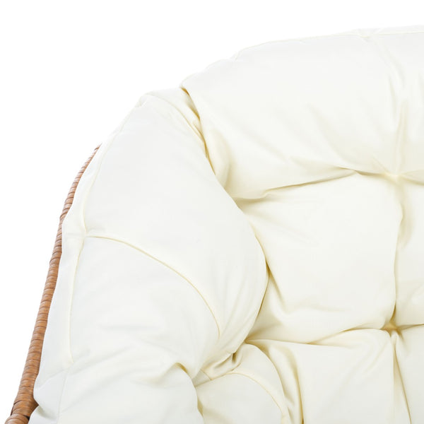 Safavieh RAVENA Rocking Chair - Stylish Rattan Shell with Plush Cushion for Cozy Indoor & Outdoor Relaxation PAT9042A