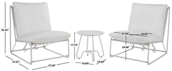 Safavieh Archie 3 Piece Set  White / Beige PAT9047A