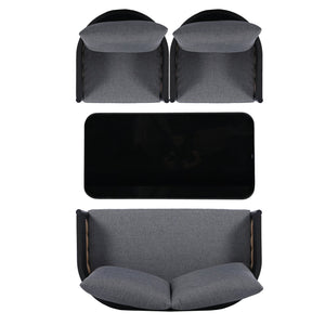 Safavieh Harrison 4 Pc Set - Elegant Black And Grey Ensemble For Modern Living Spaces And Timeless Style Black ,Grey Pat7740b,Set2 ,Pat7741b Pat9513b-kit2