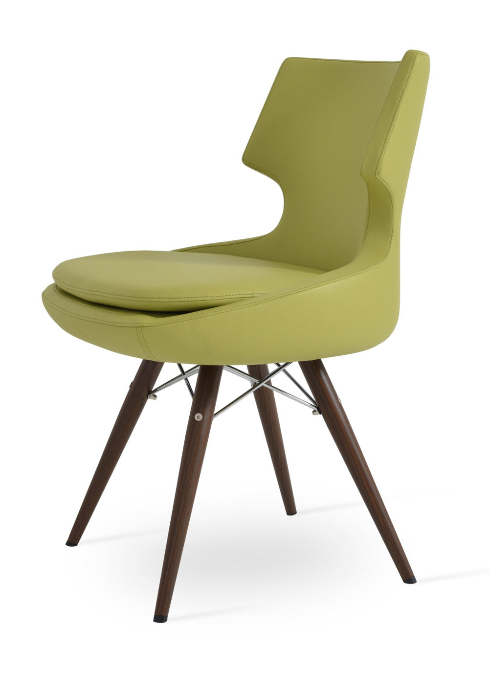 Soho Concept Patara Mw Dining Chair - Modern Comfort With Swivel Mechanism, Soft Leatherette, Walnut Finish, 2-year Guarantee Walnut,Orange  Soho-concept-dining-chair-05496