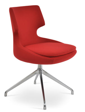 Soho Concept Patara Spider Chair - Elegant Dining Chair In Camira Blazer Wool, 10-year Guarantee, Versatile Design Red  Soho-concept-dining-chair-05018