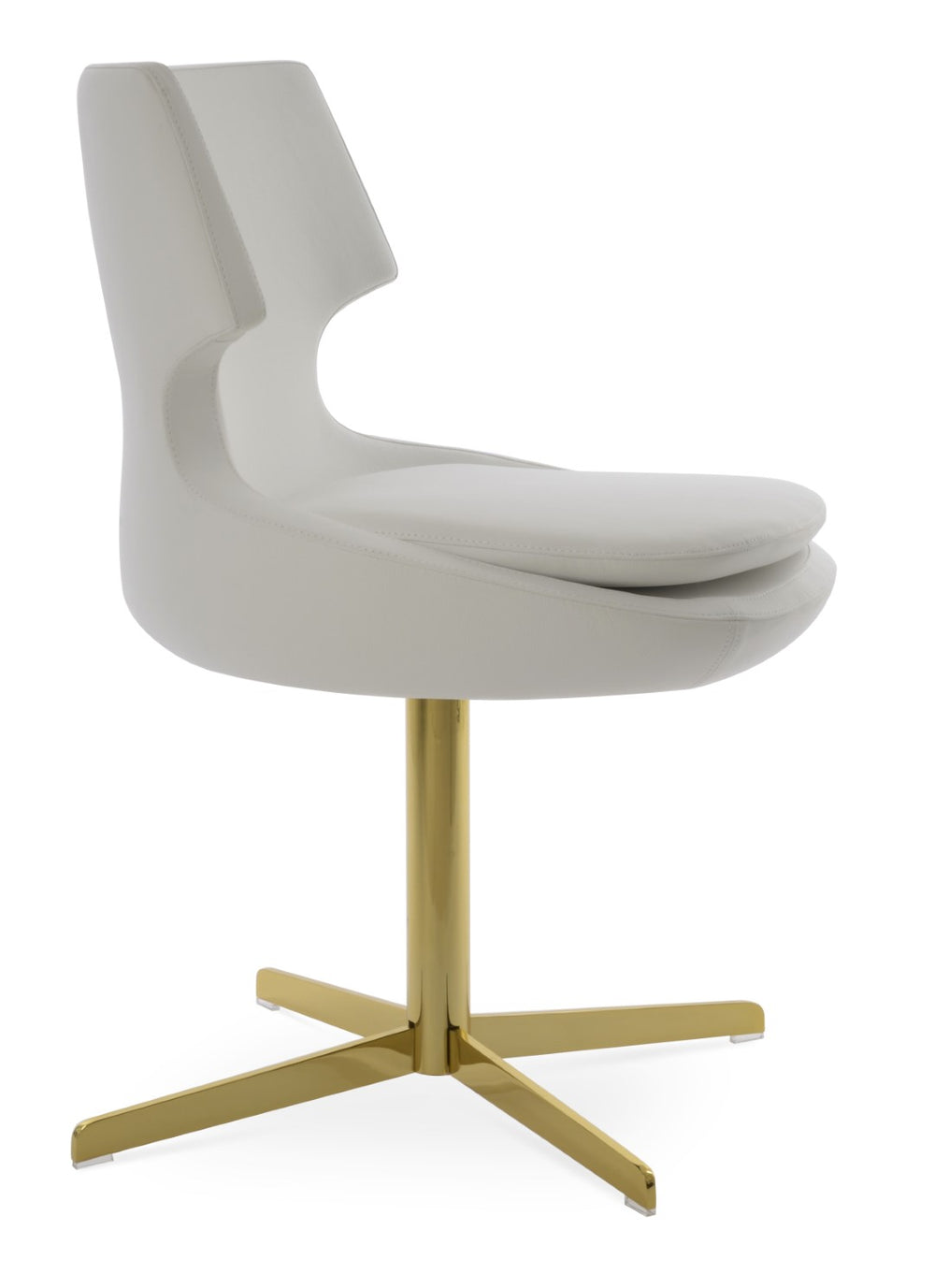 Soho Concept Patara Stylish 4 Star Swivel Dining Chair In Black – 5-year Guarantee For Comfort & Durability! Gold,Silver  Soho-concept-dining-chair-05041