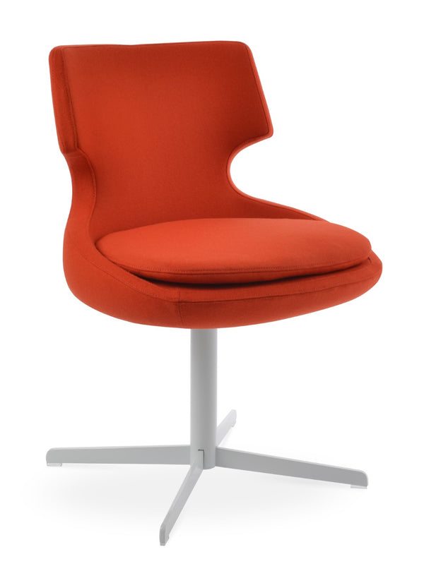 Soho Concept Patara 4 Star Swivel Dining Chair - Elegant Camira Blazer Wool Fabric In Black & Dark Grey, 10-year Warranty White,Orange  Soho-concept-dining-chair-05051