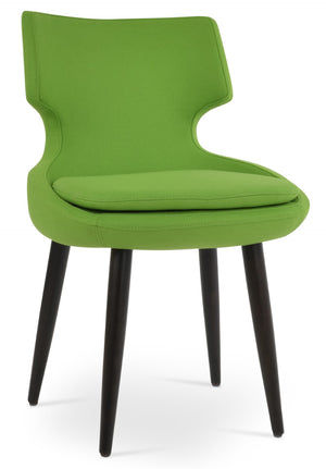 Soho Concept Patara Wood Dining Chair In Camira Blazer Wool – Stylish & Durable With 10-year Guarantee, Walnut Finish Walnut  Soho-concept-dining-chair-05138