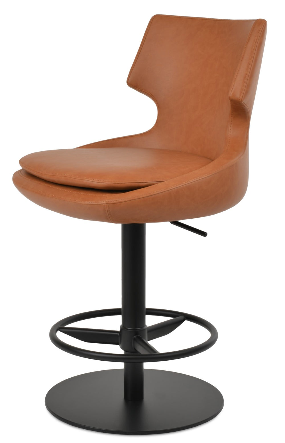 Soho Concept Patara Adjustable Height Piston Barstools & Counterstools - Stylish Design, 2-year Guarantee, Soft Black Black  Soho-concept-dining-chair-09151