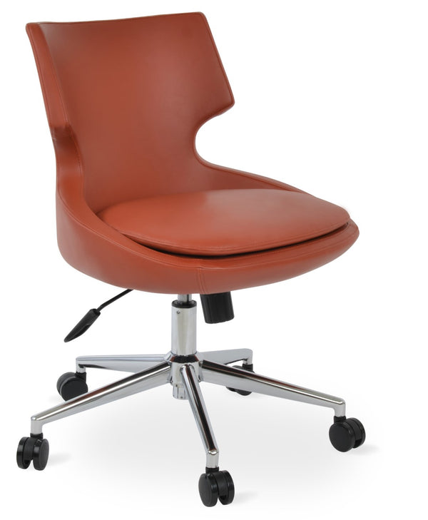 Soho Concept Patara Office Chairs - Stylish Boucle, Velvet & Nubuck Fabrics With 10-year Guarantee - Versatile Seating Chrome  Soho-concept-dining-chair-11925